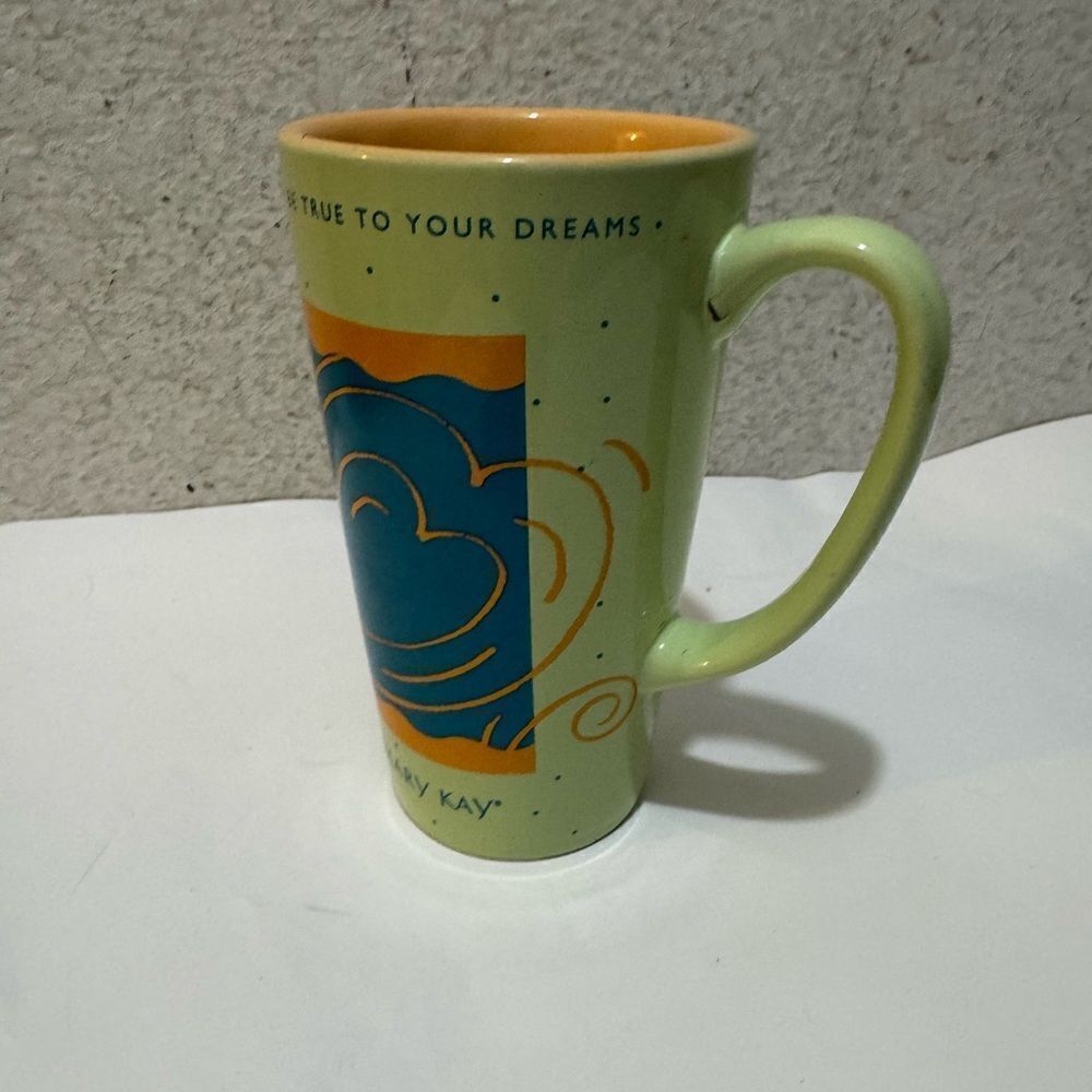 Mary Kay Mug Tall Green Heart Be True to your dreams